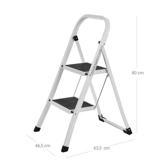 Songmics GSL12WT Leiter Weiß, 5 image