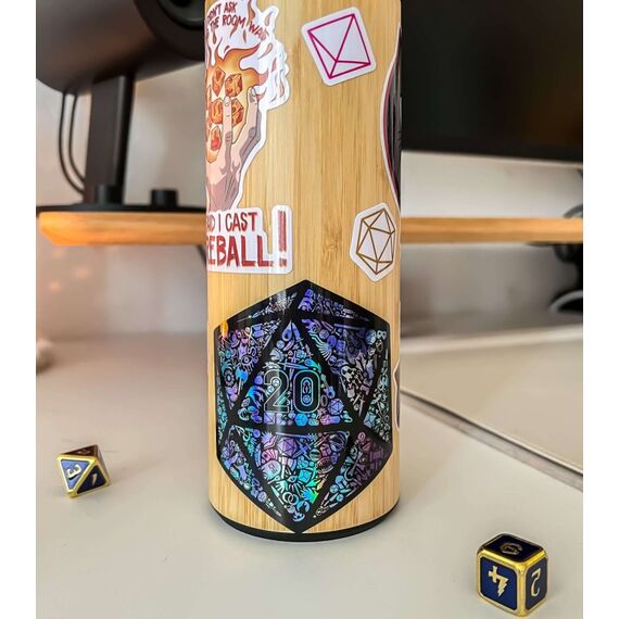 GlassStaff Holographic Mosaic D20 Sticker Dekorativer Aufkleber Vinyl Schwarz, Blau, Violett 1 Stück(e), 3 image
