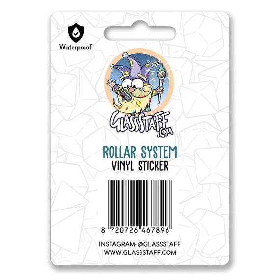 GlassStaff Rollar System Sticker Dekorativer Aufkleber Vinyl Schwarz, Türkis 1 Stück(e), 3 image