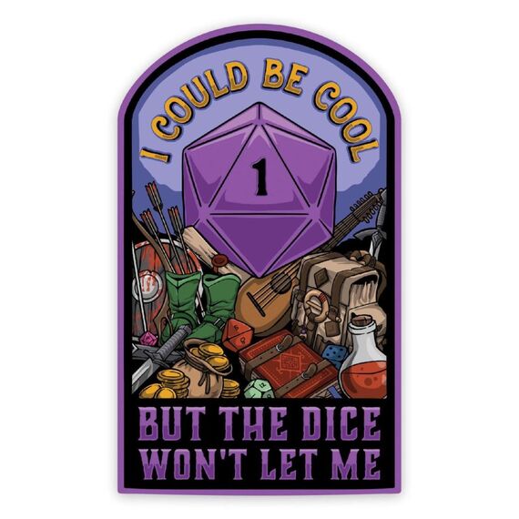 GlassStaff I Could be Cool Sticker Dekorativer Aufkleber Vinyl Violett 1 Stück(e)
