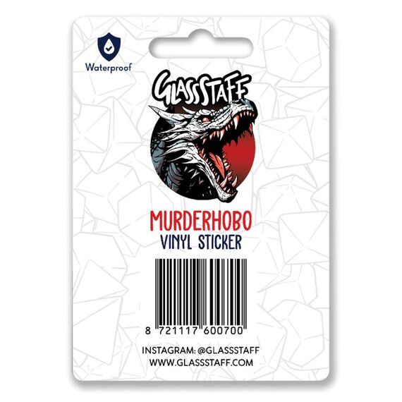 GlassStaff Murderhobo Sticker Dekorativer Aufkleber Vinyl Blau, Braun, Rot 1 Stück(e), 3 image