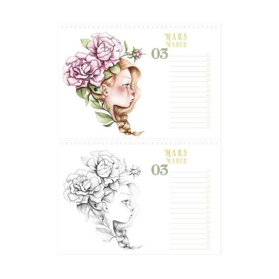 Avenue Mandarine GY157C Kalender Tisch, 3 image