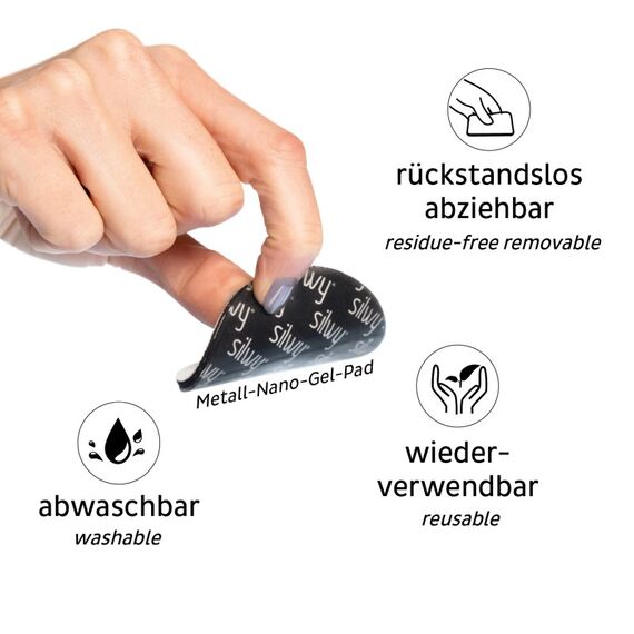 Silwy H000-1BKA-1 Wandhalterung Drinnen Handtuchhaken Schwarz 1 Stück(e), 3 image