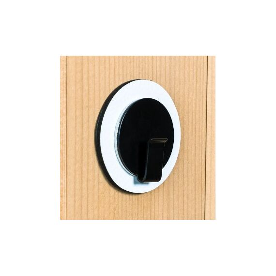 Silwy H000-1BKW-1 Wandhalterung Drinnen Universalhaken Schwarz, Weiß 1 Stück(e), 2 image