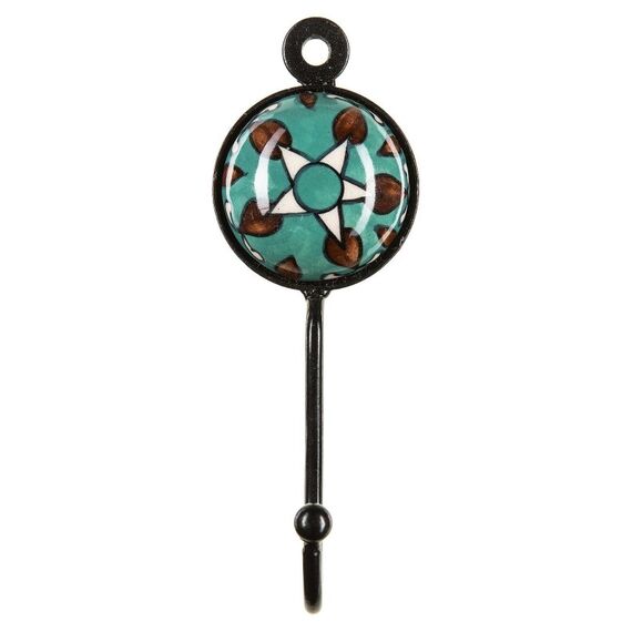 Tranquillo H071 Wandhalterung Drinnen Universalhaken Aqua-Farbe, Schwarz, Braun 1 Stück(e)