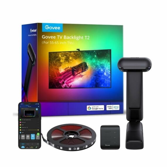 Govee Envisual TV Backlight T2 WiFi, 3.8m, 55-65 Zoll