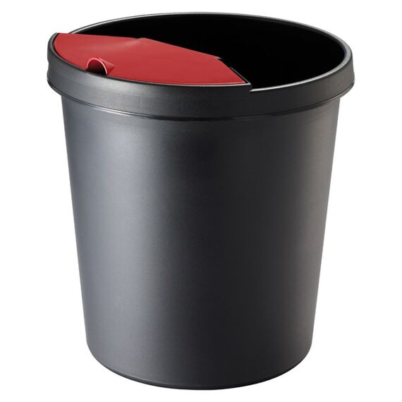 Helit H61058 Abfallbehälter Kunststoff Schwarz
