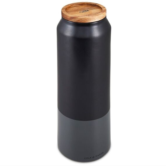 Cole & Mason H822139 Glas Zylinder Steingut Schwarz, Grau