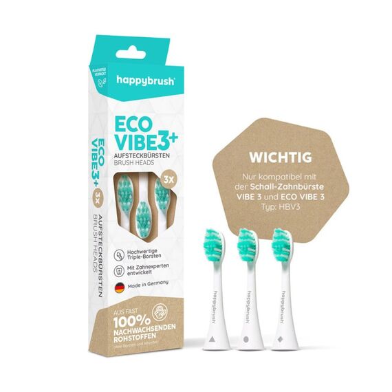 happybrush Eco Vibe 3+ 3 Stück(e) Mintfarbe, Weiß, 5 image