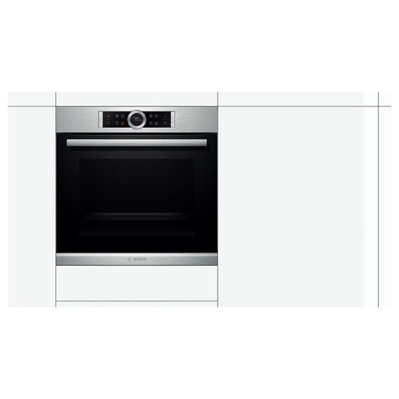 Bosch HBG675BS1 Backofen 71 l Schwarz, Edelstahl