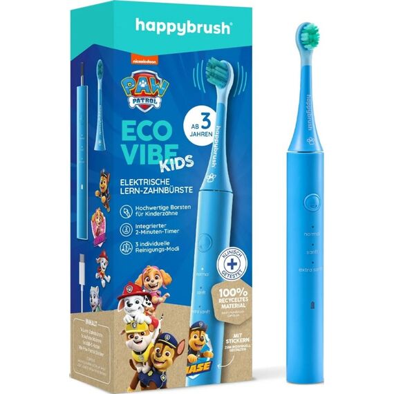 happybrush EcoVibe Kids Paw Patrol Kind Schallzahnbürste Blau