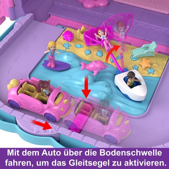 Polly Pocket Puppen Pollyville Urlaub im Rollkoffer Spielset, 9 image