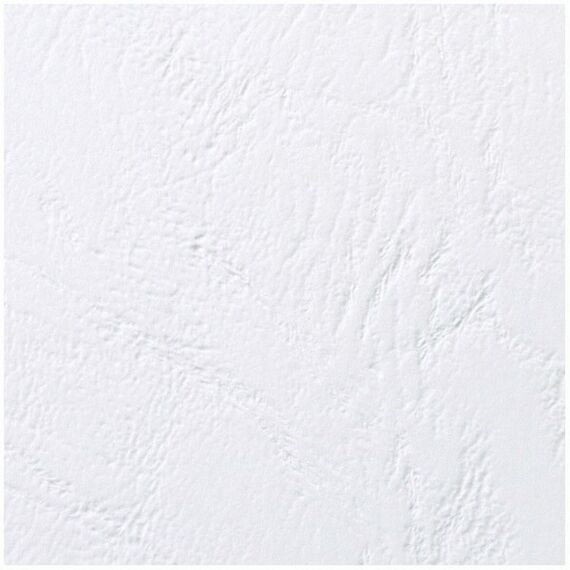 GBC LeatherGrain Umschlagmaterial 250 g/m², weiß (100)