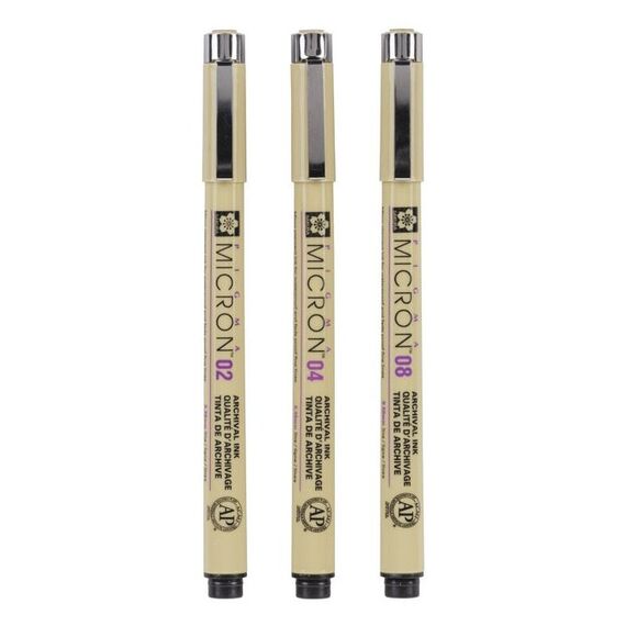 Sakura Pigma Micron Fineliner Fein Schwarz 3 Stück(e), 2 image