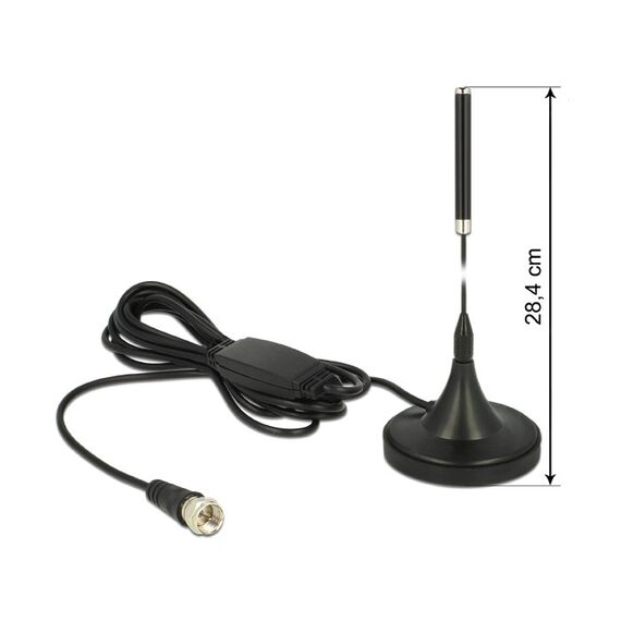 DeLOCK 12413 Netzwerk-Antenne Omnidirektionale Antenne F-Typ 21 dBi