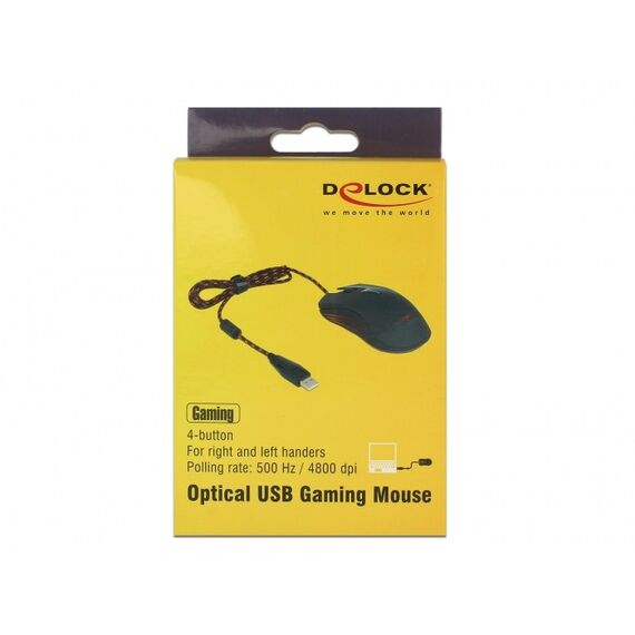 DeLOCK 12531 Maus Gaming Beidhändig USB Typ-A Optisch 4800 DPI, 3 image