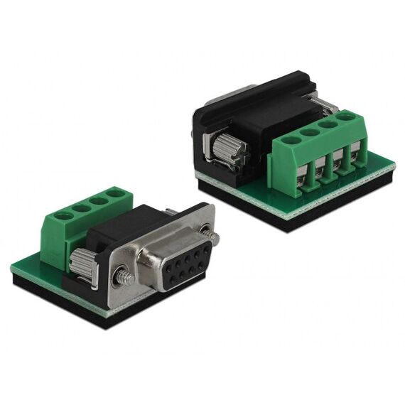 DeLOCK 62919 Kabeladapter RS-232 RS-485 Schwarz, 2 image