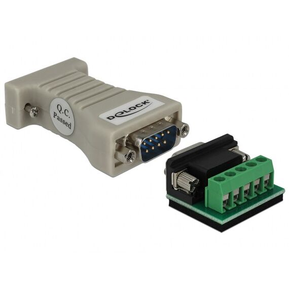 DeLOCK 62920 Kabeladapter RS-422/485 RS-232 Schwarz