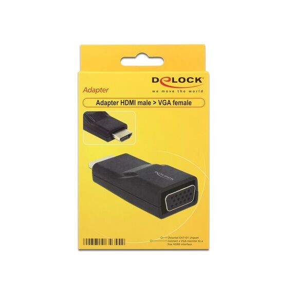 DeLOCK HDMI/VGA Schwarz