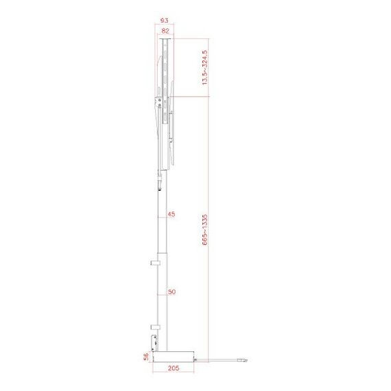 myWall HP 66-1 121,9 cm (48") Schwarz, 12 image