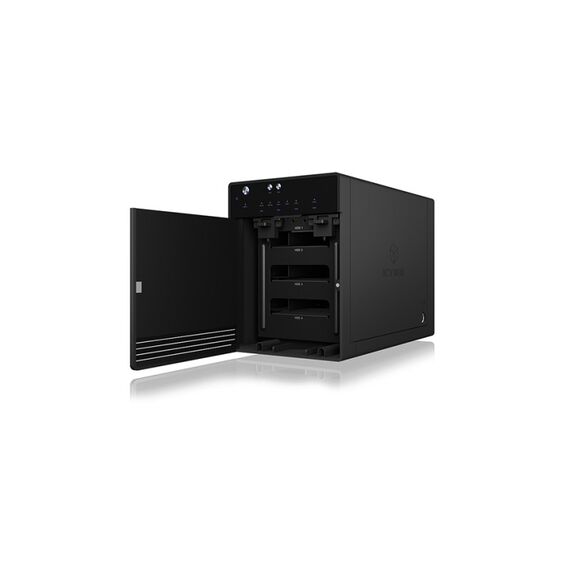 ICY BOX IB-3740-C31, Externes 4-fach Single Mode System für 3,5" SATA I/II/III Festplatten, USB 3.1 Gen2, Type-C Host