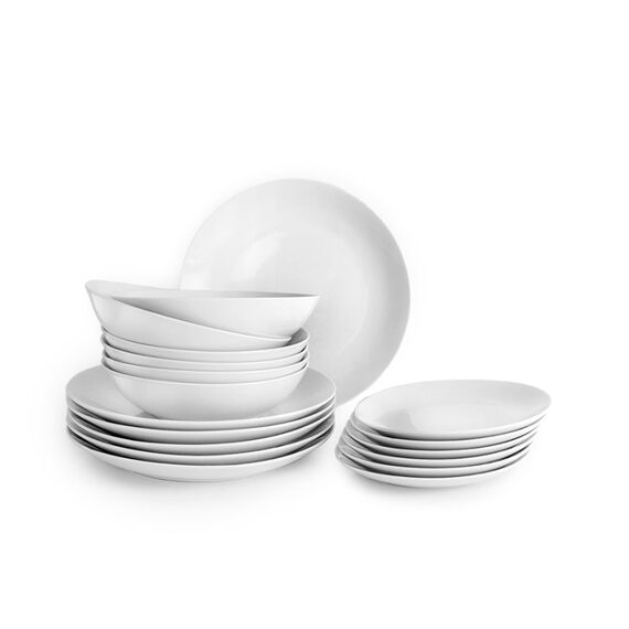 Ibili 692200 Geschirrset 18 Stück(e) Porzellan Weiß