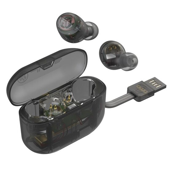 JLab Go Air Pop Kopfhörer True Wireless Stereo (TWS) im Ohr Anrufe/Musik/Sport/Alltag Bluetooth Schwarz, Transparent, 4 image