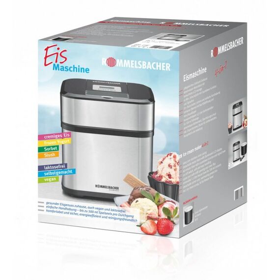 Rommelsbacher IM 12 Eismaschine Traditionelle Eismaschine 1,5 l Schwarz, Edelstahl, 4 image