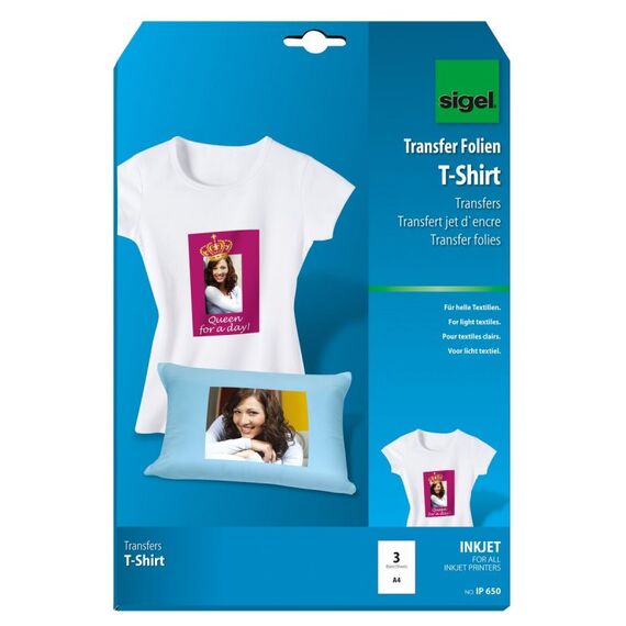 Sigel IP650 Transferfolie für Bekleidung Tintenstrahl