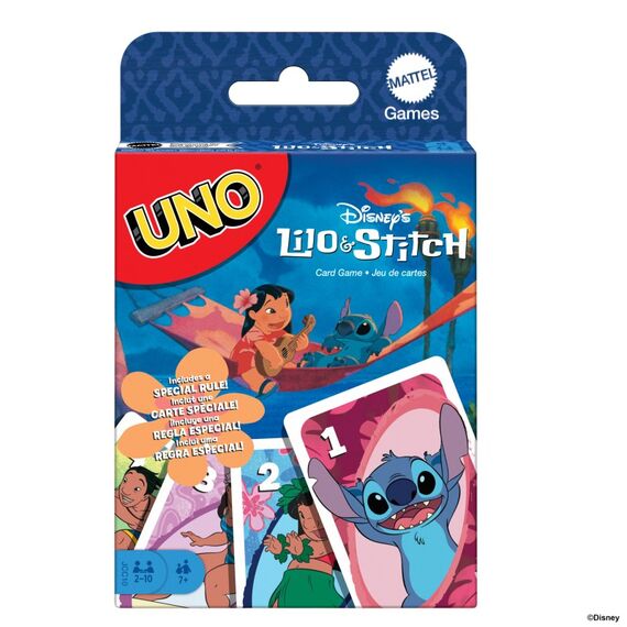 Mattel Games UNO Disneys Lilo und Stitch Kartenspiel für Kinder und Familienabende