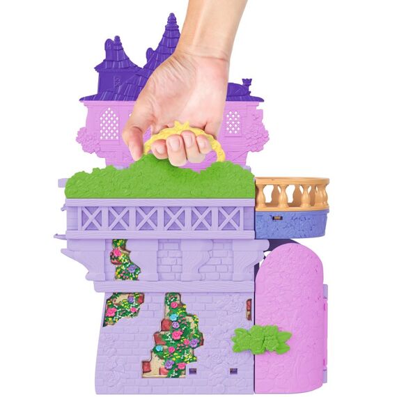 Disney Princess Mattel Rapunzel Storytime Stackers Puppenhaus mit kleiner Puppe, Pascal-Figur und 7 Zubehörteilen, 5 image