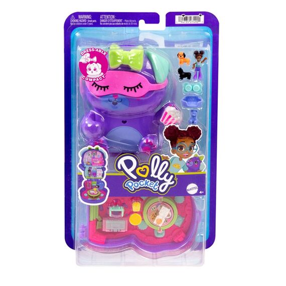 Polly Pocket Schatullen Spielsets mit Puppe, Haustier und Accessoires, Reisespielzeuge mit Überraschungen, 6 image