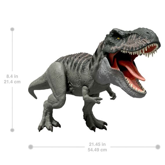 Jurassic World : Die Wiedergeburt Power Devour Tyrannosaurus Rex-Dinosaurierfigur, Dauer-Beiß-Attacke, Lichter und Geräusche, 7 image