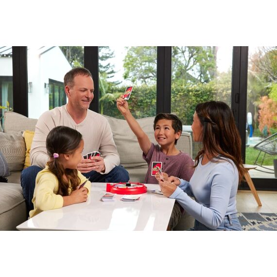 Mattel Games UNO Spin Kartenspiel für Kinder, Erwachsene und Spieleabende mit der Familie, klassisches Spiel mit Drehscheibe, 2 image