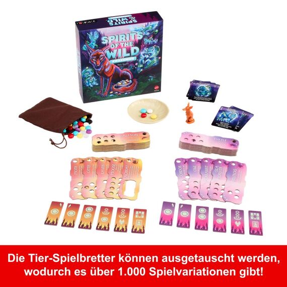 Mattel Games Spirits of the Wild: Awakening, entspannendes, leichtes Strategiebrettspiel in kunstvoller Gestaltung für 2 Spieler, 9 image