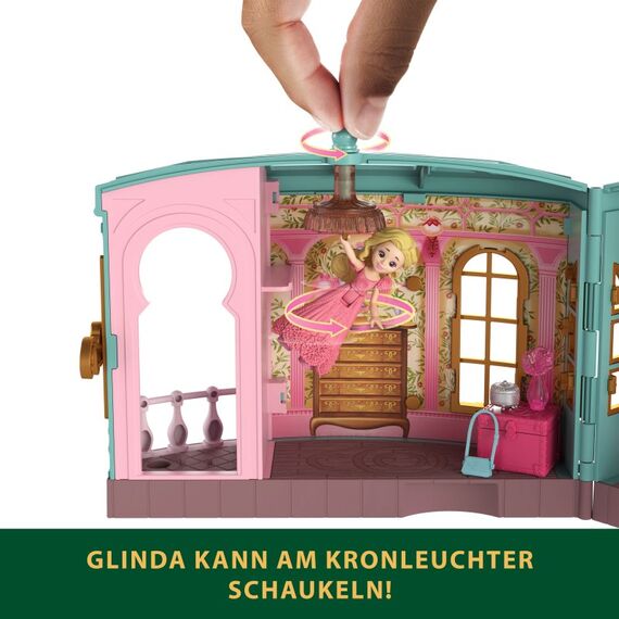 Mattel Universal Pictures Wicked Schlafzimmer-Spielset „Heißgeliebt“ mit kleiner Puppe, bestehend aus 3 Spielbereichen und insgesamt 10 Zubehörteilen, 9 image