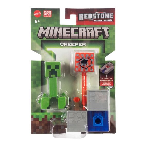 Minecraft Creeper-Actionfigur und Zubehör-Set, Spielzeug zum Sammeln mit Bauteil, maßstabsgetreu, ca. 8 cm groß, 5 image