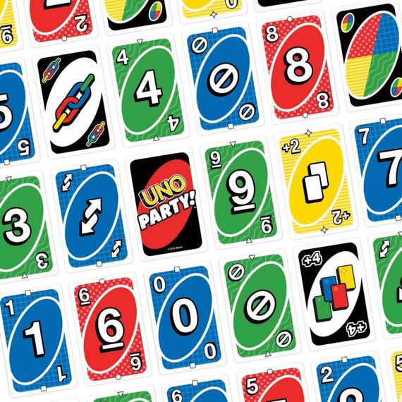 Mattel Games UNO Party Kartenspiel für große Gruppen, Kinder, Erwachsene, Familienabende, 6 bis 14 Spieler, ab 7 Jahren, 3 image
