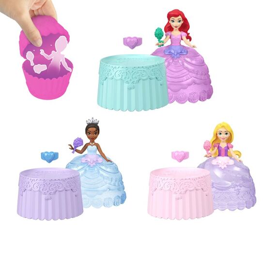 Disney Princess Valentinstag kleine Puppe Cupcake Reveal mit fünf Überraschungen, darunter ein Herzring für das Kind (Puppen können abweichen), 5 image