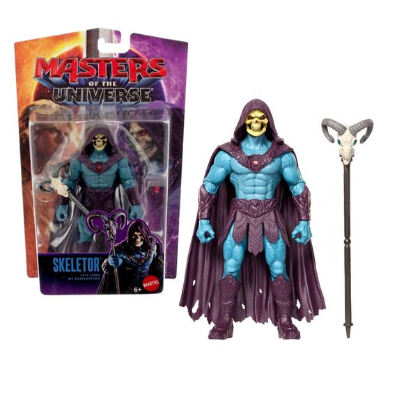 Masters of the Universe Film 2026 ca. 14 cm großes Actionfigur-Spielzeug des Bösewichts Skeletor mit Havoc-Stab