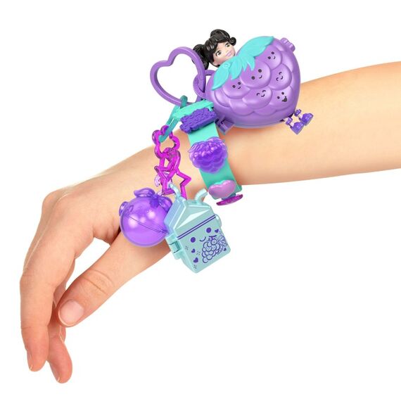 Polly Pocket Puppen und Haustiere, Armband-Style-Kit, Moden und Schlüsselanhänger-Zubehör, Schatulle zum Tragen, 6 image