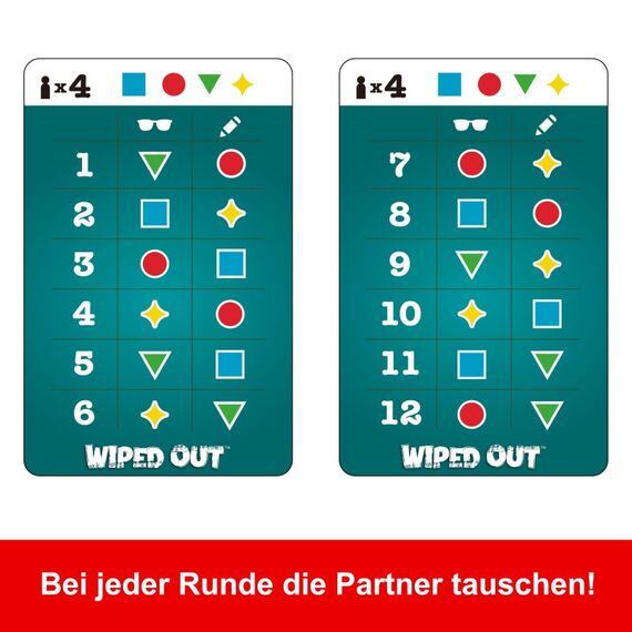 Mattel Games Wiped Out Partyspiel, Ratespiel für Familien, Teenager, Erwachsene mit löschbaren Hinweisen und Brille für 3 bis 6 Spieler, 10 image
