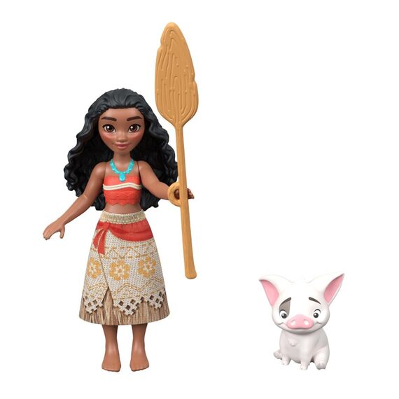 Disney Vaiana Charakterset mit 3 kleinen Puppen, 2 Tierfreunden und 2 Zubehörteilen, vom Film inspiriert, 2 image