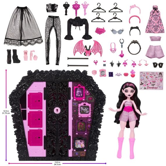 Monster High Skulltimate Secrets Ultimate Skulltimate-Spielset mit Draculaura-Puppe mit mehr als 40 Zubehörteilen, 3 image