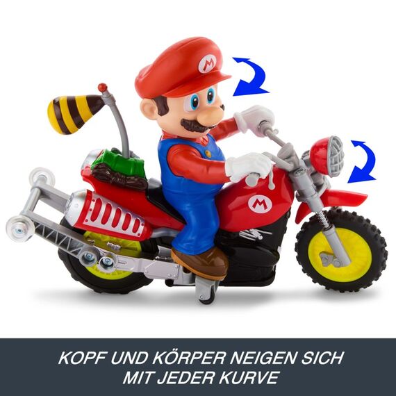 Hot Wheels Ferngesteuertes Mario Kart Wheelie Motocross, batteriebetriebenes Fahrzeug mit Fernbedienung, 9 image