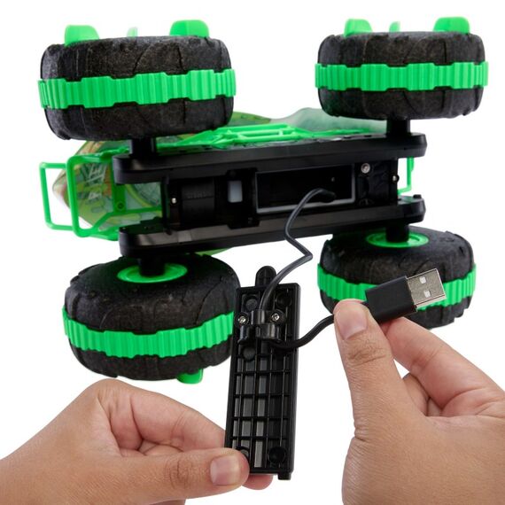 Hot Wheels Monster Trucks All-Terrain Great Bite mit Fernsteuerung, Spielzeug mit Fernbedienung, fährt an Land und im Wasser, 4 image