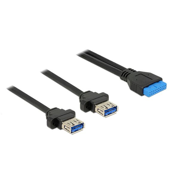 DeLOCK 85244 USB Kabel 0,8 m Schwarz