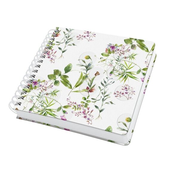 JOLIE JQ101 Spiral-Notizbuch , Fairytale Garden, ca. A5 quadratisch, blanko
