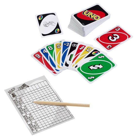 Mattel Games UNO Deluxe Metallbox, Kartenspiel, Gesellschaftsspiel, Kinderspiel, 6 image