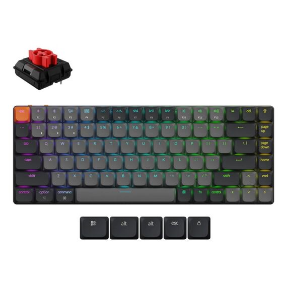 Keychron K3 Tastatur Universal USB + Bluetooth Schwedisch Grau